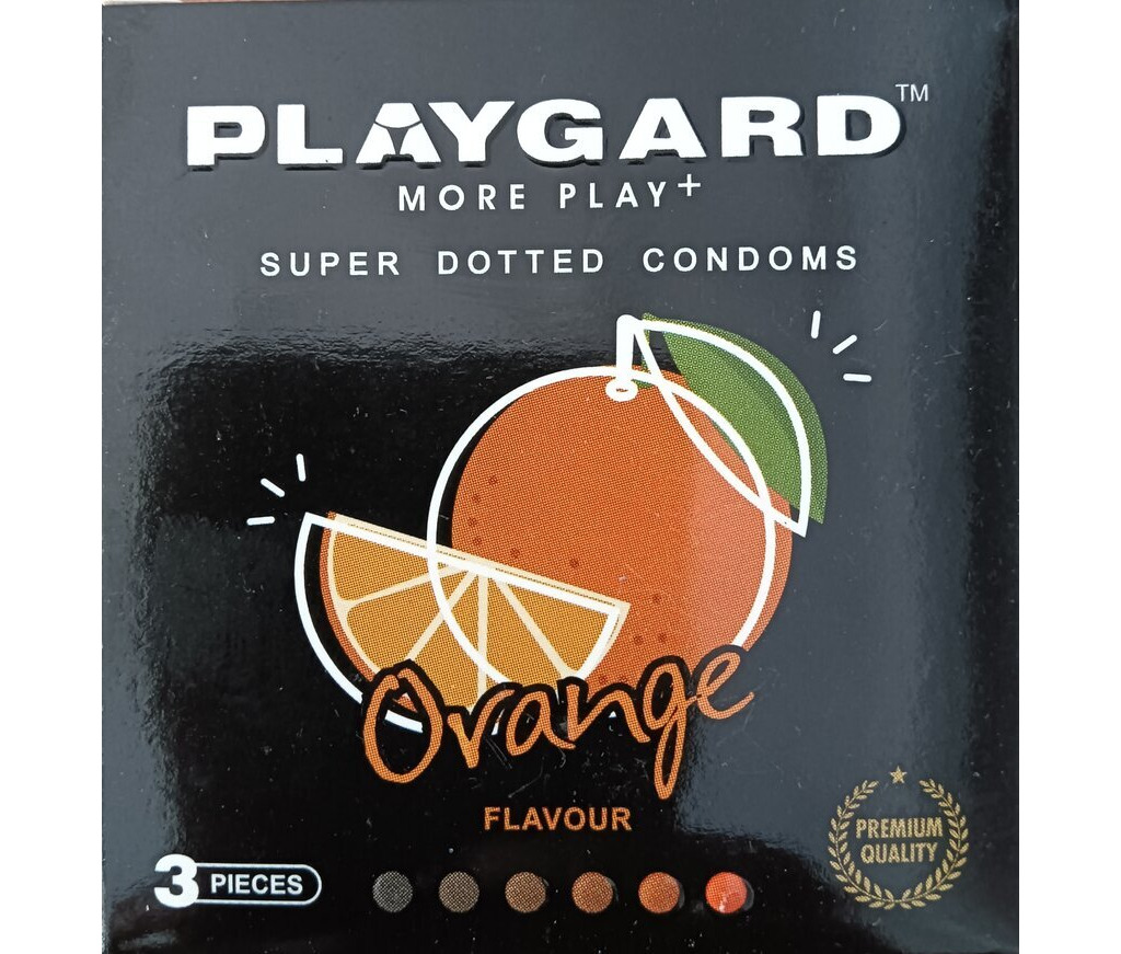 Playgard Orange Condoms 3's