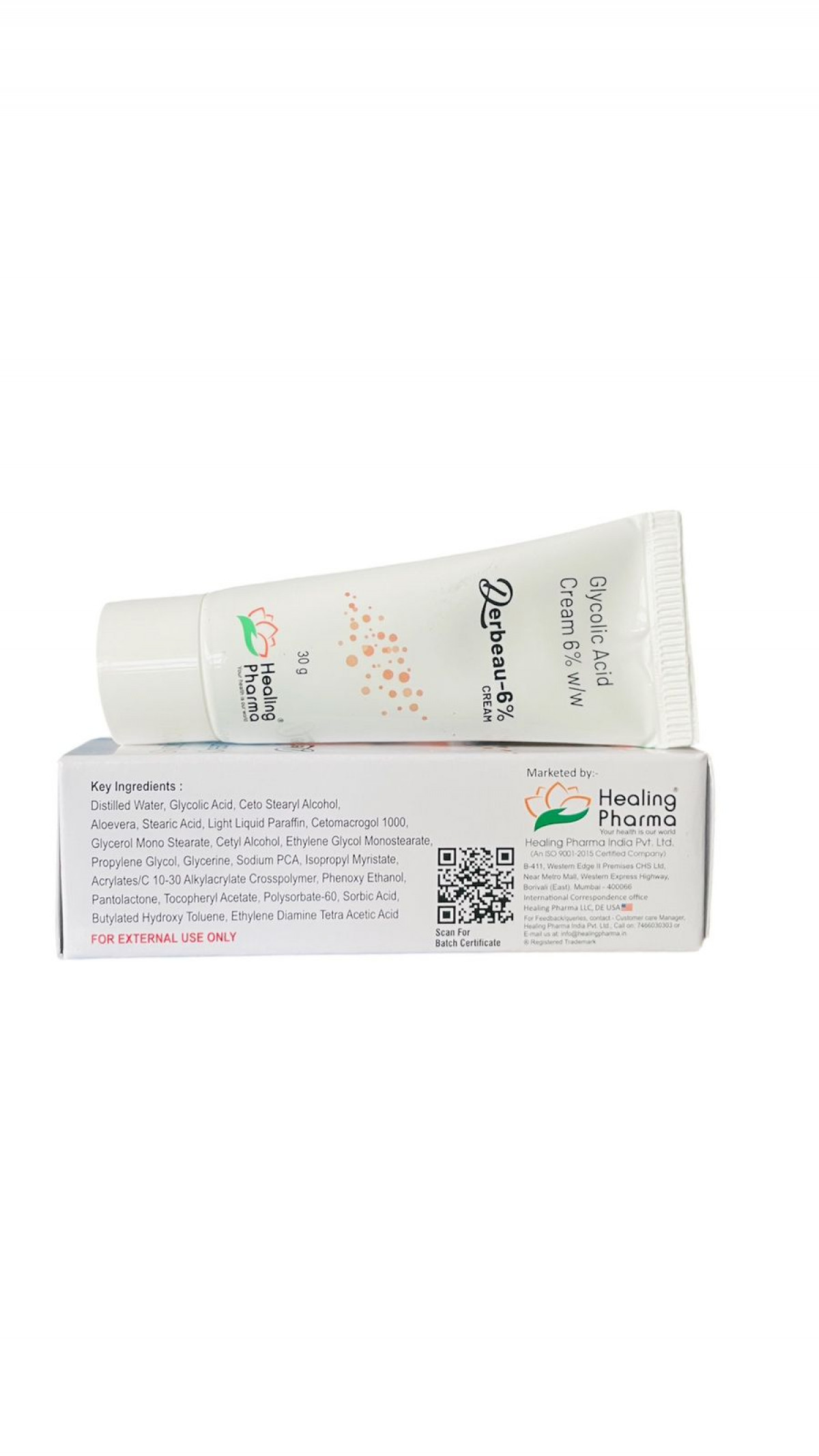 Derbeau 6% Glycolic Acid Cream 30gm