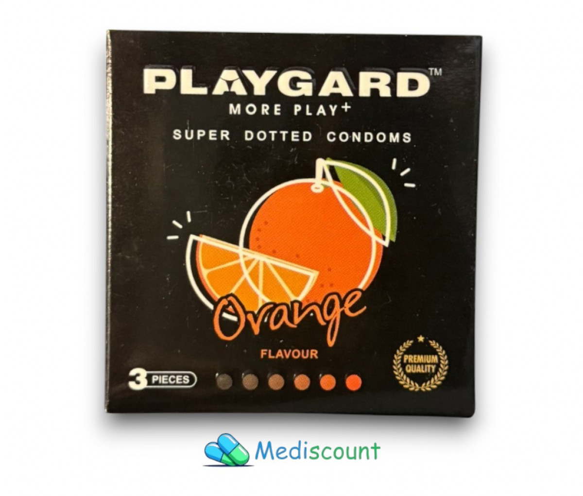 Playgard Orange Condoms 3's